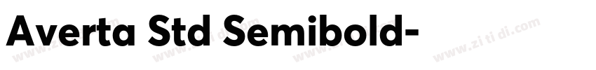 Averta Std Semibold字体转换 Averta Std Semibold字体转换
